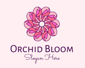 Pink Flower Pattern logo