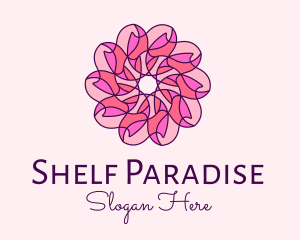 Pink Flower Pattern logo design