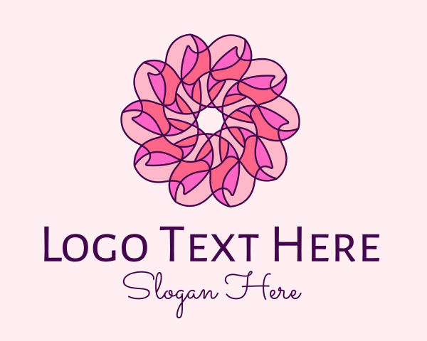 Blooming logo example 1