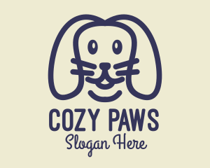 Cute Pet Dog  logo design