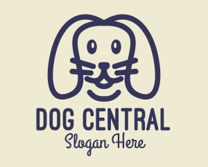 Cute Pet Dog  logo design