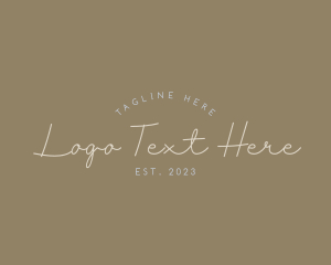 Elegant Script Business logo