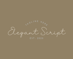 Elegant Script Business logo design