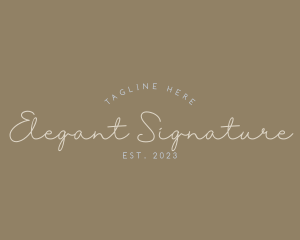 Elegant Script Business logo design