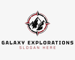 Mountain Compass Exploration logo design