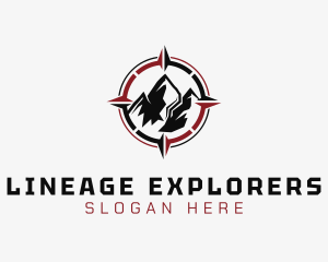 Mountain Compass Exploration logo design