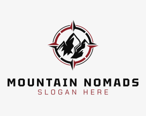 Mountain Compass Exploration logo design