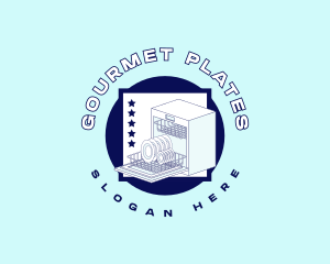 Clean Plate Dishwasher logo design