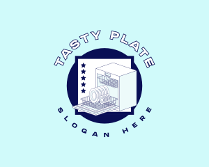 Clean Plate Dishwasher logo design