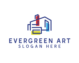 Art Gallery House  logo design