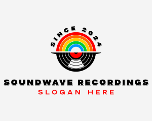 Vinyl Disk Recording logo design