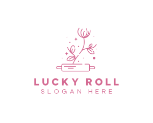 Rolling Pin Flower Bakery logo design