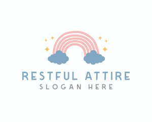 Cute Rainbow Cloud logo