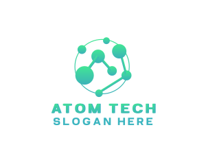 Science Atom Molecule  logo design