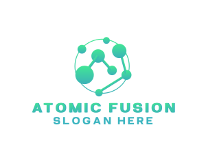 Science Atom Molecule  logo design