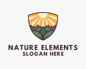 Sunrise Shield Nature logo design