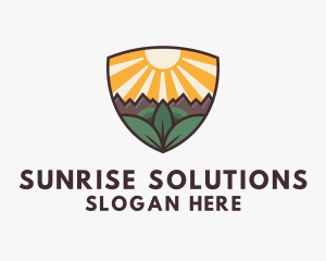 Sunrise Shield Nature logo design