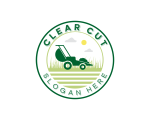 Lawn Mower Landscaping logo design