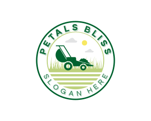 Lawn Mower Landscaping logo design