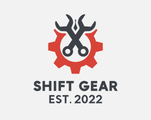 Wrench Gear Mechanic  logo design