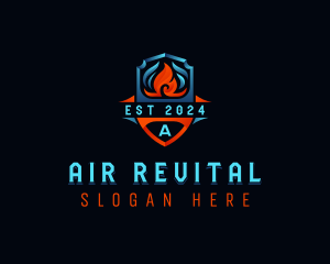 Thermal Ventilation HVAC logo design