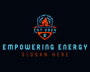 Thermal Ventilation HVAC logo design