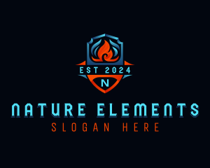 Thermal Ventilation HVAC logo design