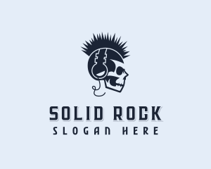 Skull Rock Band logo design