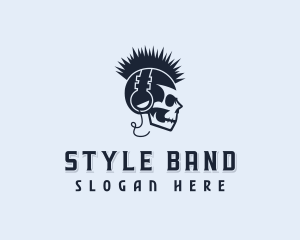 Skull Rock Band logo design