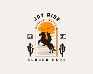 Cowboy Horse Ranch logo design