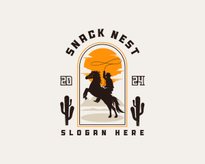 Cowboy Horse Ranch logo design