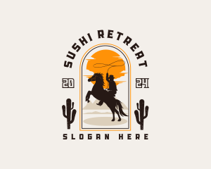 Cowboy Horse Ranch logo design