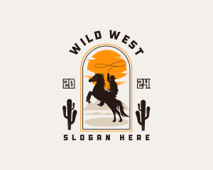 Cowboy Horse Ranch logo design