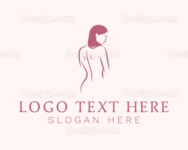 Nude Woman Body Logo