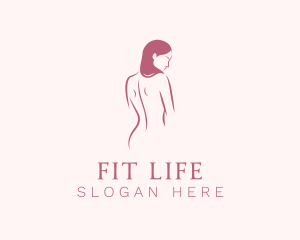 Nude Woman Body Logo