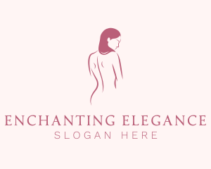 Nude Woman Body logo design