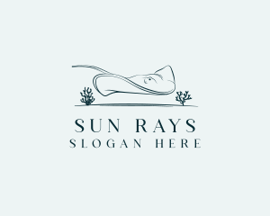 Marine Coral Stingray logo design