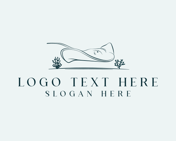 Marine Coral Stingray logo