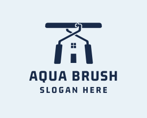 Paint Roller House logo design