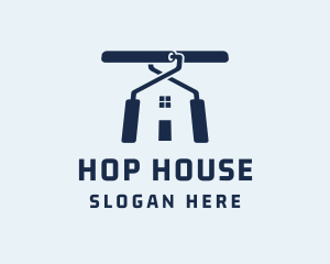 Paint Roller House logo design