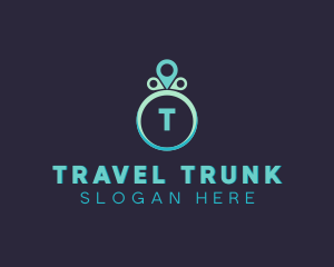 Travel Location Pin  logo design