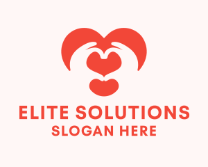 Heart Hand Social Service  logo design