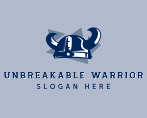 Viking Warrior Helmet logo design