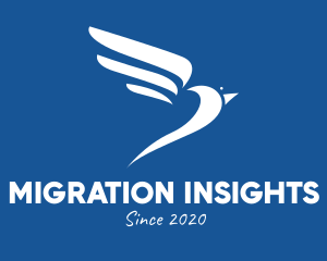 Elegant Flying Bird  logo
