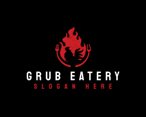 Grill Chicken Restaurant logo design