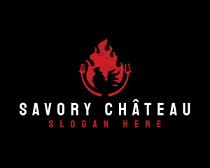 Grill Chicken Restaurant logo design