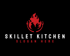 Grill Chicken Restaurant logo design