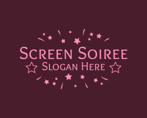 Pink Festive Star logo design