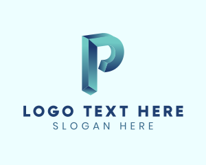Financial Tech Letter P  logo design