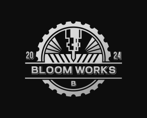 Mechanical Laser CNC logo design